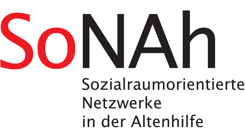 Logo von „SoNAh Sozialraumorientierte Netzwerke in der Altenhilfe“ | Quelle: © Caritasverband für die Diözese Mainz