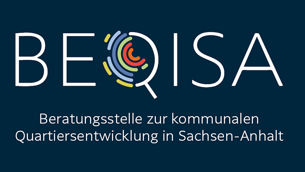 Logo der Beratungsstelle zur kommunalen Quartiersentwicklung in Sachsen-Anhalt | Quelle: © Bequisa
