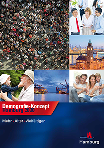 Titelseite des Berichts zum Demografiekonzept Hamburg 2030