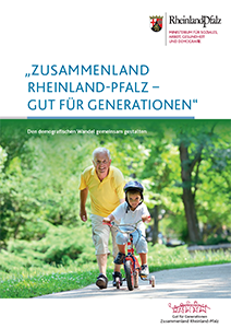 Titelseite der Publikation „Zusammenland Rheinland-Pfalz – Gut für Generationen“