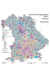 Karte aus dem Landesentwicklungsprogramm Bayern