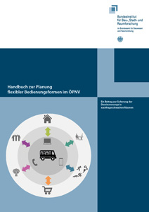 Titelseite des Handbuchs zur Planung flexibler Bedienungsformen im ÖPNV