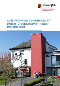 Titelseite der Publikation „Gutes Wohnen für Menschen mit Unterstützungsbedarf im Dorf und im Quartier“
