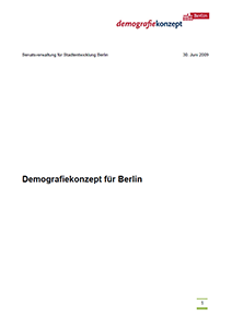 Titelseite des Demografiekonzeptes für Berlin